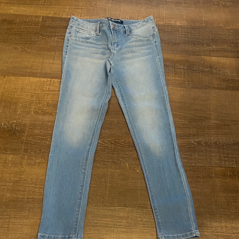 Blue Rival Light Blue Denim Jeans kids size 10